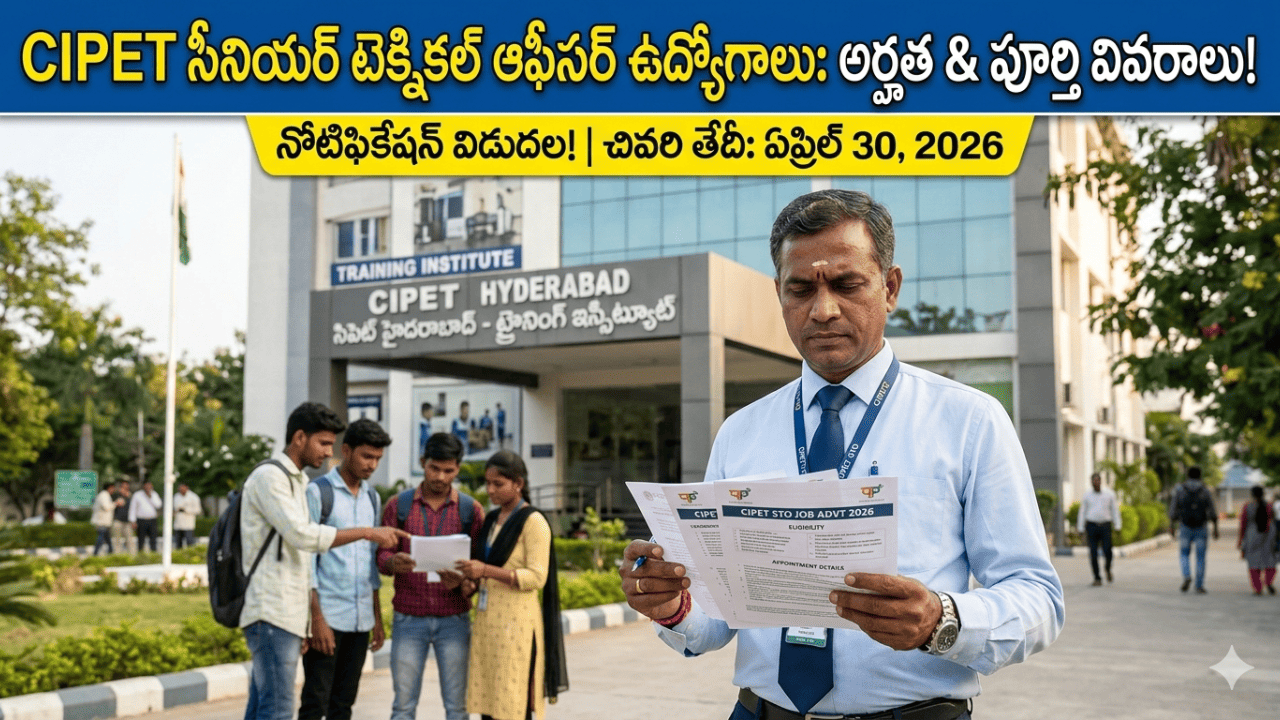 CIPET Senior Technical Officer Vacancies 2025