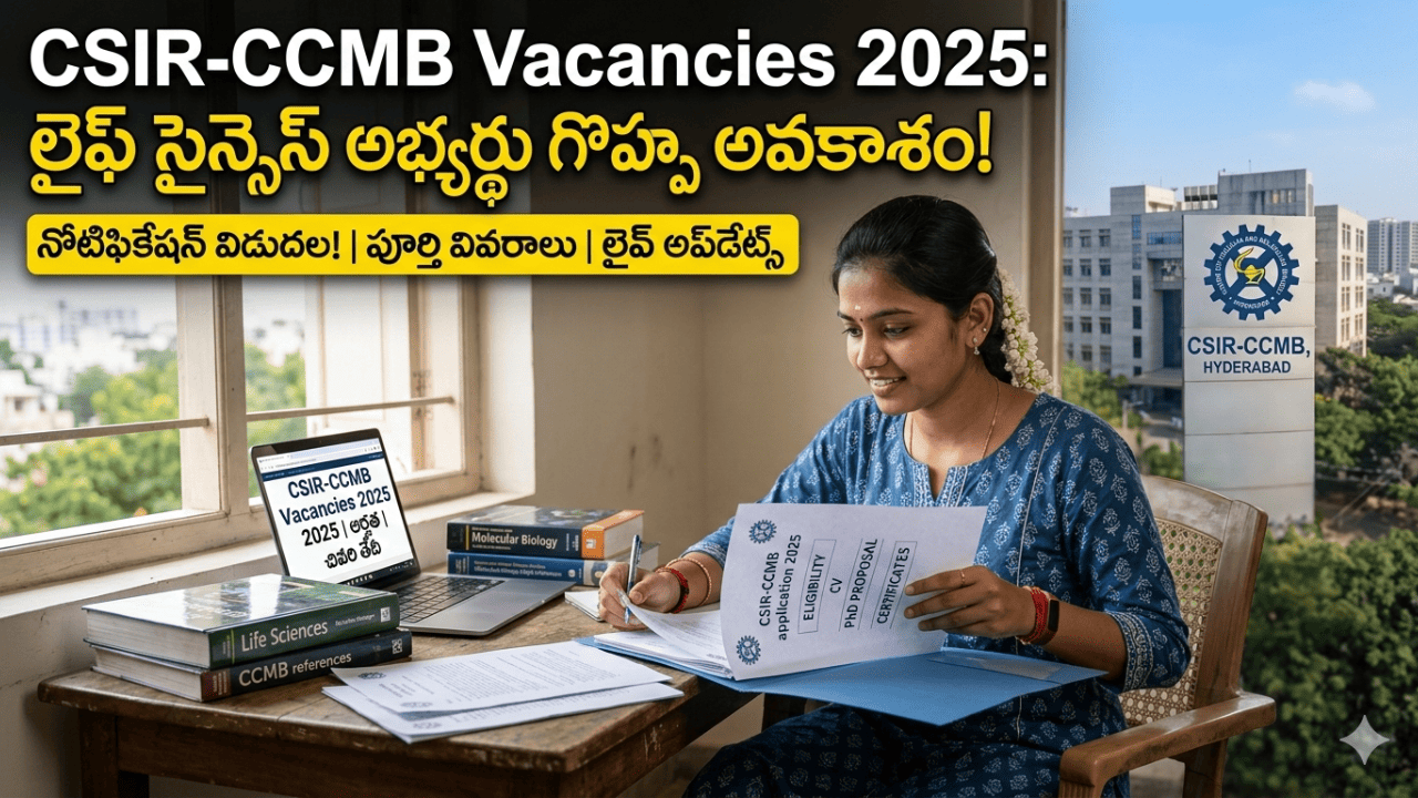 CSIR-CCMB Vacancies 2025
